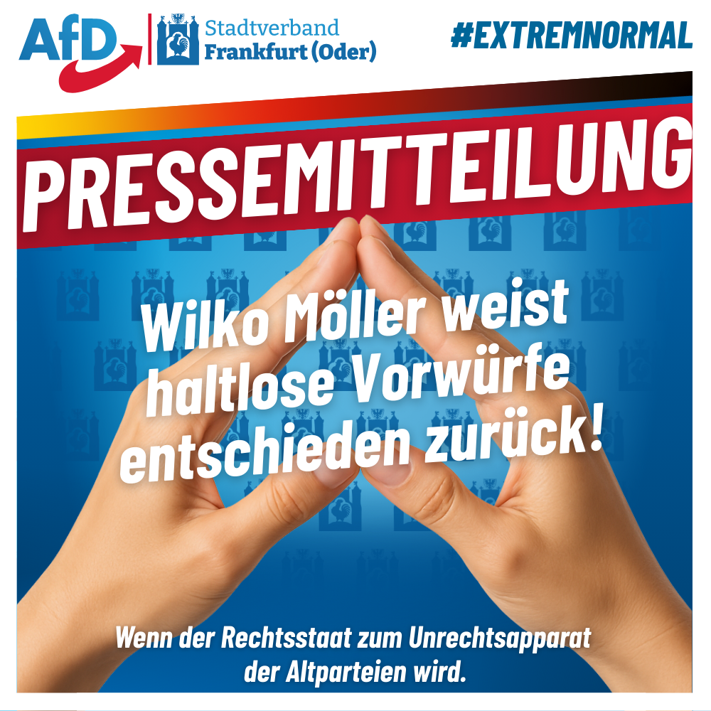 Bild zu Wilko Möller weist haltlose Vorwürfe im Oberbürgermeisterwahlkampf entschieden zurück