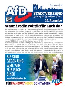 Cover of AfD FFO Journal - Ausgabe 10